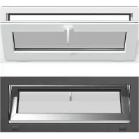 vidaXL Fenêtre pour cave RISOR, 100 x 40 cm, PVC et verre