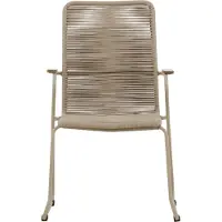 Ebuy24 Bois chaise de jardin beige.