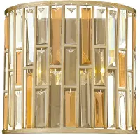HINKLEY Applique murale Elstead Gemma E14 double, 28 cm, argenté