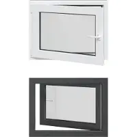 vidaXL Fenêtre de cave RISOR 80 x 50 cm PVC et verre, anthracite