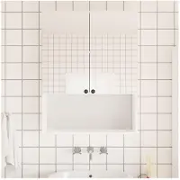 vidaXL Films de miroir 2 pcs auto-adhésive 90x150 cm PET