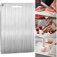 OEM Planche à découper en titane - Sans plastique - Sans parfum - Résistante - Sans BPA - Antibactérienne - Ne altère pas le goût