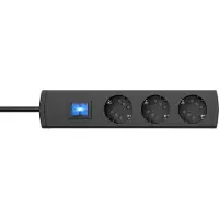 EFB Elektronik EK646SW.3 DUOVERSAL plus 3=6, mit Schalter, schwarz/anthrazit, 1,4