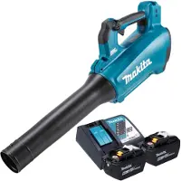 Makita Souffleur sans fil DUB 184 Z 18 V sans balais + 2 batteries 9,0 Ah + chargeur