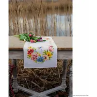 Vervaco Kit de point de croix "Fleurs colorées", compté
