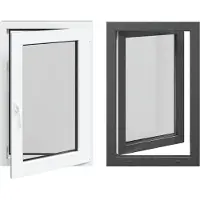 vidaXL Fenêtre de cave RISOR 60 x 100 cm PVC et verre, anthracite