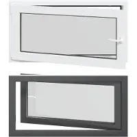 vidaXL Fenêtre de cave RISOR 110 x 60 cm PVC et verre, anthracite