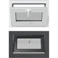 vidaXL Fenêtre pour cave RISOR, 60 x 40 cm, PVC et verre