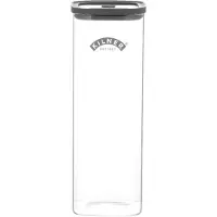 Kilner Conteneur de conservation en verre "Fresh Storage", 2 litres, (L x l x H) : 29 x 10 x 10 cm, transparent/gris