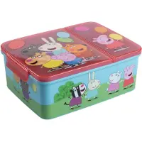 P:OS Brotdose 2geteilt Peppa Pig, Lunch box, Multicolore