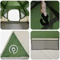 vidaXL Tente Sofort, verte, 305 x 275 x 190 cm, polyester et acier