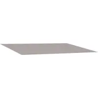 vidaXL Tissu de remplacement pour store, gris clair, 400 x 350 cm, polyester