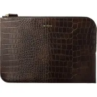 Selencia Pochette ordinateur Croco 13 pouces - Choco Brown
