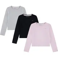 Abercrombie & Fitch T-Shirt gris chiné / rose / noir