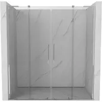 Mexen Velar L Duo porte de douche coulissantes 200 cm, transparent, chrome - 871-200-003-02-01