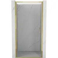 Mexen Exo porte de douche battante 70 cm, transparent, dorée - 817-070-000-50-00