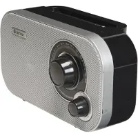 Denver FM Radio Retro - Fonctionne sur batterie ou sur secteur - Radio de cuisine - Radio portable - TR51 - Blanc