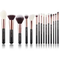 Jessup Makeup Brushes tiquet Makeup Brush Set premium Synthtique et Natural Hair Foundation Foundation Powceal Cortershadow Mlangez 15 pcs Br