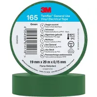 3M Temflex ruban isolant vinyle 165, 19 mm x 20 m (19 mm)