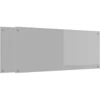 vidaXL Dos de cuisine 2 pcs gris clair 120 x 50 cm Verre trempé
