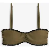 Bonprix Haut de maillot bandeau orné d’une broderie