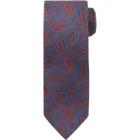 Suitable Cravate Navy Foncé Paisley Bleu Bleu foncé
