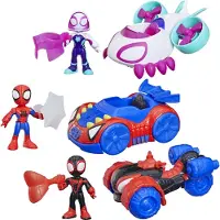 Spidey and his Amazing Friends HAS SPD SAF playset Spidey Vehicle 3-pack