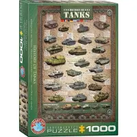 Sonstige Verlage EUROGRAPHICS Puzzle Histoire des chars 1000 pièces