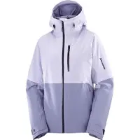 Salomon - Veste de ski isolante en PrimaLoft - Highland Jacket W Cosmic Sky/Blue Granite pour Femme - Taille XS - Violet