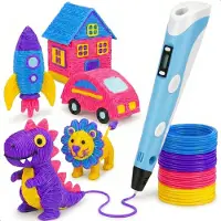 Diydash 3D Pen Starter Kit - incl. recharges/filament - Set- Dessin - Rose - Stylos - Pour enfants et adultes - Starter kit - Accessoires