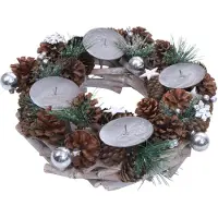 MCW Couronne de l'Avent avec bougies -M15