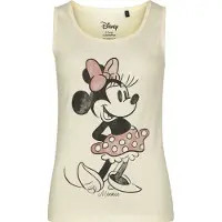 Minnie & Mickey Mouse Débardeur Disney de - Minnie - Croquis - S - XXL - pour Femme - gris blanc - Taille M