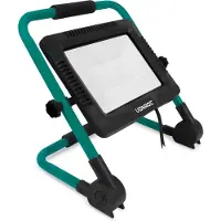 Vonroc Projecteur de chantier LED 100W - Pliable - Inclinable | Large angle de rayonnement