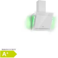 Klarstein Hotte Aspirante 60cm, Hottes de Cuisine Inclinées, Filtre de Hotte en Aluminium, Débit d'Air Puissant 601m³/h, LED, Ecran Tactile, Extracteur d'Air Silencieux, Hotte Efficace avec Evacuation