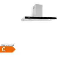 Klarstein Darya Hotte murale aspirante 90 cm 310 m³ / h classe A - inox argent