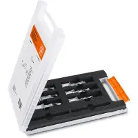 Fein 63111018020 Jeu De Forets Hélicoïdaux HSS 6 Pièces Avec Mandrin Weldon 3/4"