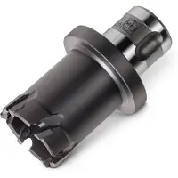Fein Foret à carotter en carbure, revêtement TiAIN, avec emmanchement QuickIN PLUS, diamètre de perçage 28 mm, code : 63130128010