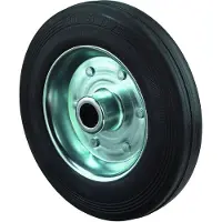 BS Rollen Roue de secours pour roulette fixe 160Mm caoutchouc, Capacité de charge : 135 Kg