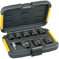 DeWalt Dt7507-qz Impact Socket Set 9 Pieces Argenté