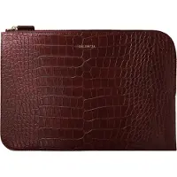 Selencia Pochette ordinateur Croco 11 pouces - Burgundy