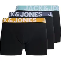 Jack & Jones Boxers 'JACCONOR' bleu-gris / menthe / orange / noir