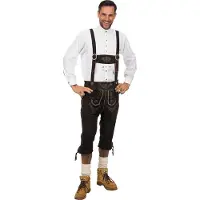 Coppens Pantalon en cuir marron foncé - FIN DE SÉRIE, taille : 58