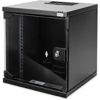 Digitus Network Cabinet 10-inch - 6U - Montage mural - HxLxP 330x312x300mm - Profondeur 250mm - Noir - DN-10-06U-B