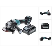 Makita GA 005 GM1 Meuleuse d'angle sans fil 40 V max. 125 mm Brushless XGT + 1x batterie 4,0 Ah - sans chargeur