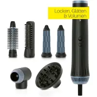 DS Produkte VITALmaxx Air Curler Plus 6-en-1 | Appareil de coiffure multifonction avec fer à boucler, sèche-cheveux, brosse lissante et diffuseur - Séchage, coiffage, création de boucles | 1500 W