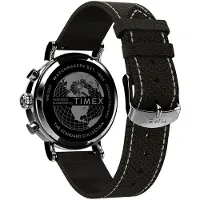 Timex Montre à affichage analogique crème / marron / gris foncé