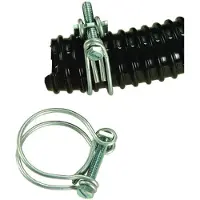 Ubbink Colliers de serrage galvanisés pour tuyaux annelés -diam. 30x34 mm