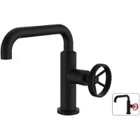 Big Buy Cooking Robinet Mélangeur Rousseau Métal Industriel Noir Mat