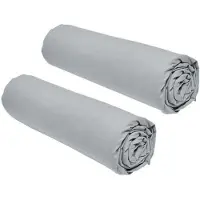 TODAY Ensemble de Drap-Housses TODAY Essentiel Gris - 90 x 190 cm (2 unités)