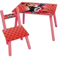 Fun House Ensemble de Table et Chaises pour Enfants Coccinelle Maison Amusante